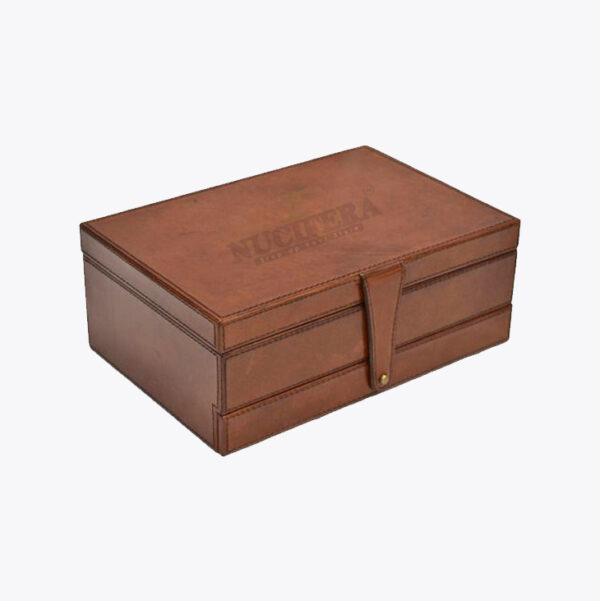 Shoe Box Wooden & Leather